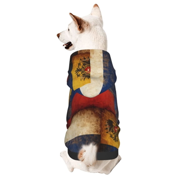 Pet Clothes Dog Hoodies Retro Old Russian-Flag Puppy Pullover Cat Hooded Shirts Sweatshirts Small