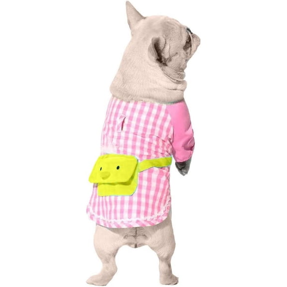 Pet Clothes, Dog T-Shirt Cotton Duck Backpack Jacket Vest Costume for Puppy Small Medium Dogs (XS, Pink)