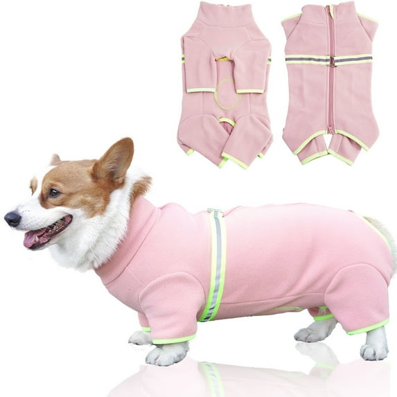 Pet Clothes, For Corgi Teddy Small And Medium Dogs, Fleece Warm Tummy Protection Four-Legged Autumn Winter