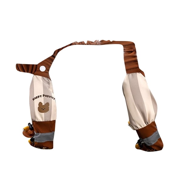 Pet Clothes For Dogs And Cats Striped Brown Indoor Outdoor Polyester Durable Comfortable Wear Designed For Pet Activities And Everyday Use