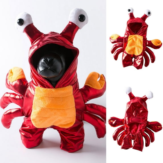 Pet Clothes Halloween Crab Funny Outfit for Dogs and Cats in Small and Medium Sizes Ideal for Festive Celebrations