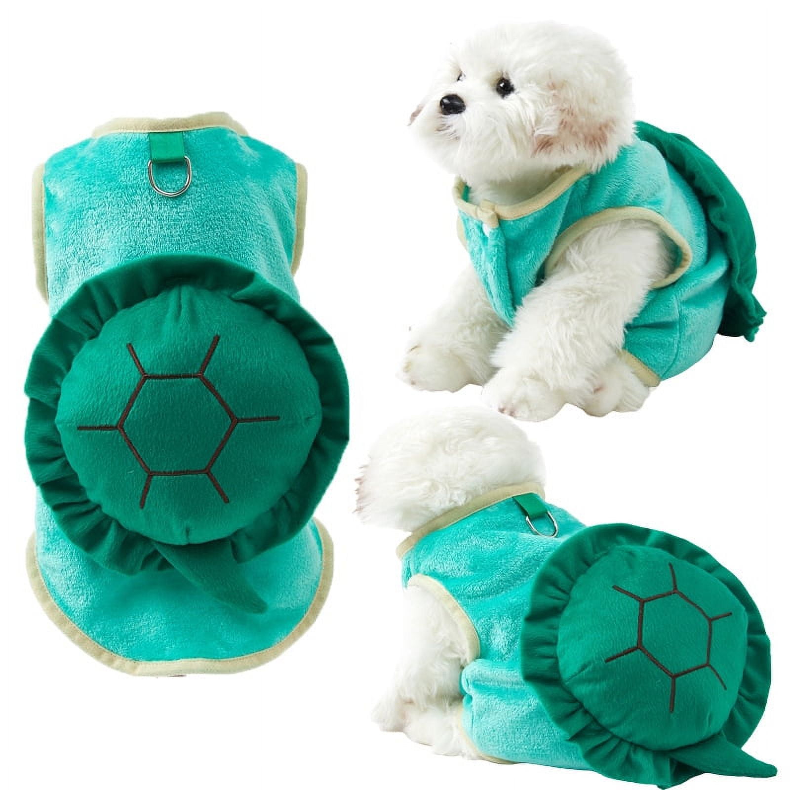 Pet Clothes Halloween Cute Turtle Transformer Costume Flannel Dog
