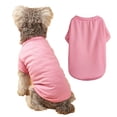 thumbnail image 1 of Pet Clothing Dog Costumes Basic Blank T-Shirt Tee Shirts for Medium Small Dogs Lake(XS,Pink), 1 of 8