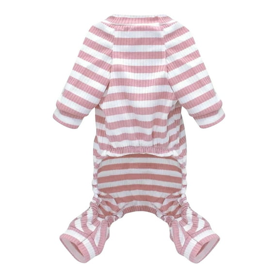 Pet Clothing Dog Pajamas Stripe Classic Pet Jumpsuit Winter Dog Clothes For Small Dog Puppy Cat Costume Chihuahua Yorkie Poodle Outfit