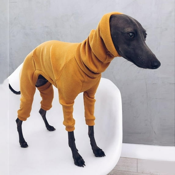 Pet Clothing Dog Quad Back Long Bib Close Fitting Hooded Solid Color Clothing Pet Clothes Birthday Gift For Pet Dog Cat S