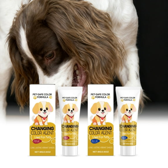 Pet Coat Color Cream for Dogs & Cats | Long-Lasting Dye, Soft Conditioning, Non-Irritating Formula, Easy One-Step Application, Fade-Resistant, Multiple Colors, 1 Cream Tube