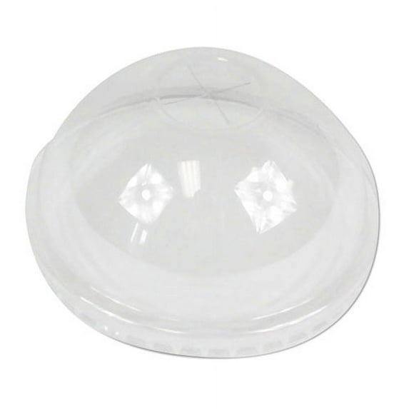 Pet Cold Cup Dome Lids, Fits 16 Oz To 24 Oz Plastic Cups, Clear, 1,000/carton