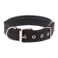 thumbnail image 1 of Pet Collar Adjustable Nylon Dog Neck Circle Long-lasting Pet Neck Strap with Traction Ring Pet Supplies-Black,M, 1 of 8