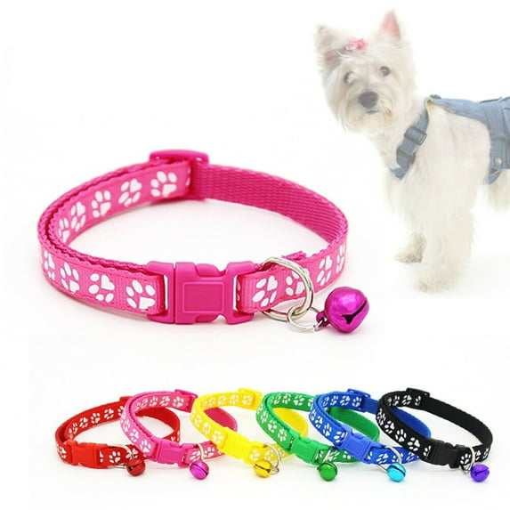 Pet Collar Adjustable Small Dog Dealspet Supplies Collars for Puppies The Bell 6 Colors