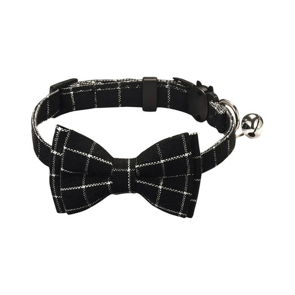 Pet Collar Black Line Simple For Daily Wear Protection