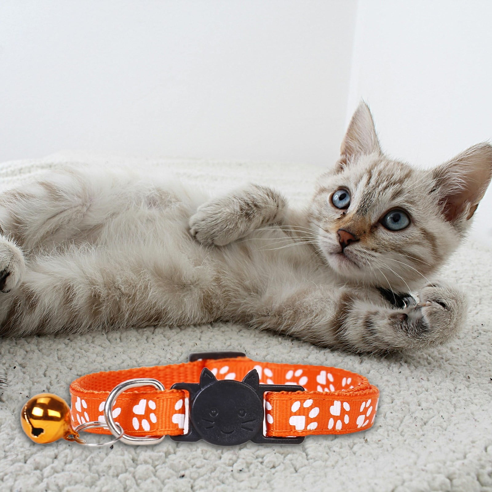 Product Category Pet Collars Breakaway Cat Collar With Colorful Woven Nylon Neckband For Indoor Outdoor Use