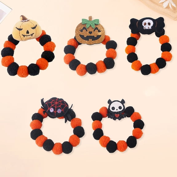 Pet Collar Cute Cartoon Ornament Pet Neck Band Soft Comfortable Dress Up Accessory for Cats Small Medium Dogs Daily Party Photo Shooting