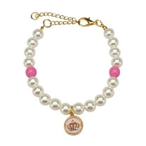 Pet Collar Pearl Necklace Elegant and Adjustable for Cats and Dogs