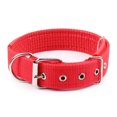 thumbnail image 1 of Pet Collar Simple Solid Color Dog Collar Leather Lining Adjustable Small Dog Collar Bichon Labrador Medium To Large Dog Collar (Red,XXL), 1 of 7