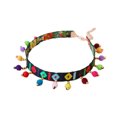 thumbnail image 1 of Pet Collar - Tassel Ball Decoration - Colorful Adjustable Dog Neck Strap - Cat Collar, 1 of 8