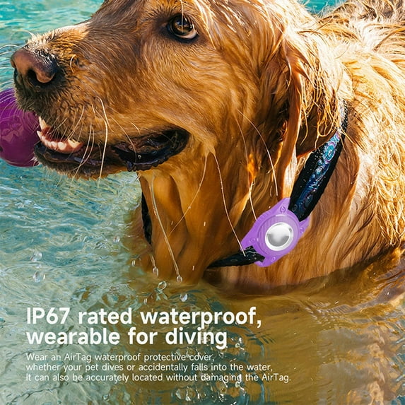 Pet Collars Airtag Protective Locator With Pet Attachment Triple Full Coverage for Tracking Solutions