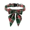 thumbnail image 1 of Pet Collars, Christmas Dog Collars, Multicolor Soft Cloth Winter Holiday Collars with Bows for Small and Medium Dogs, Adjustable 30-40cm Comfortable Knit Design, 1 of 6