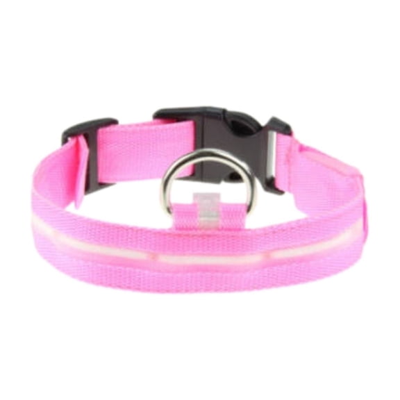 Pet Collars LED Glow In The Dark Collar For Dogs With High Transparency Mesh Luminous Adjustable Nylon Necklace For Outdoor Use