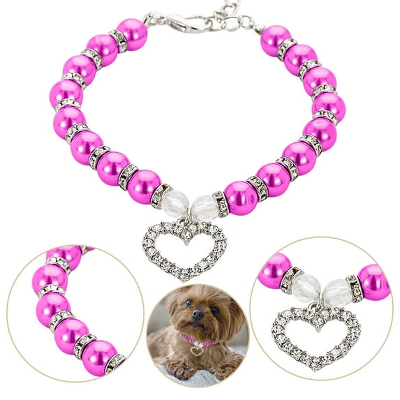 Pet Collars Pearls And Dog Chain Adjustable For Cats And Dogs