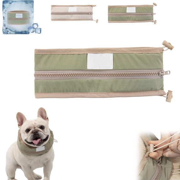 Pet Collars Reusable Keep Cool and Comfortable Collar for Dogs with Ice Packs Ideal for Summer Outings