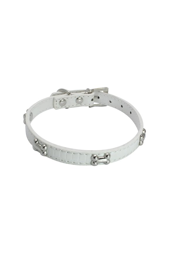 Pet Collars Product Title Shiny Rhinestone Dog Bone Jewelry for Small and Medium Dogs - Pet Collar with Elegant and Durable Chain