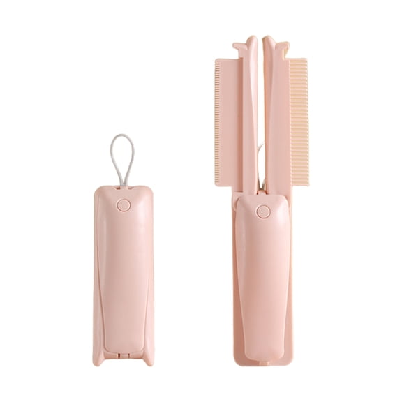 Pet Comb Plastic Rounded Ends Teeth Dog Hair Combs Lint Brush for Home Grooming Removes Knots and Tangles Easy to Store