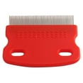 thumbnail image 1 of Pet Comb Stainless Steel Toothed Grooming Cleaning Hair Brush Flea Remover for Cat Dog (Random Color), 1 of 4