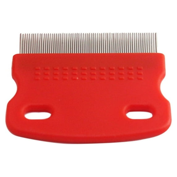 Pet Comb Stainless Steel Toothed Grooming Cleaning Hair Brush Flea Remover for Cat Dog (Random Color)