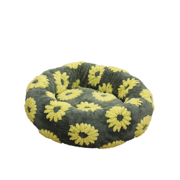 Pet Comfort Round Bed for All Season Warm Resting and Sleeping Ideal for Home Use 50cm Round Pet Bed for Cats Dogs Quiet Cozy
