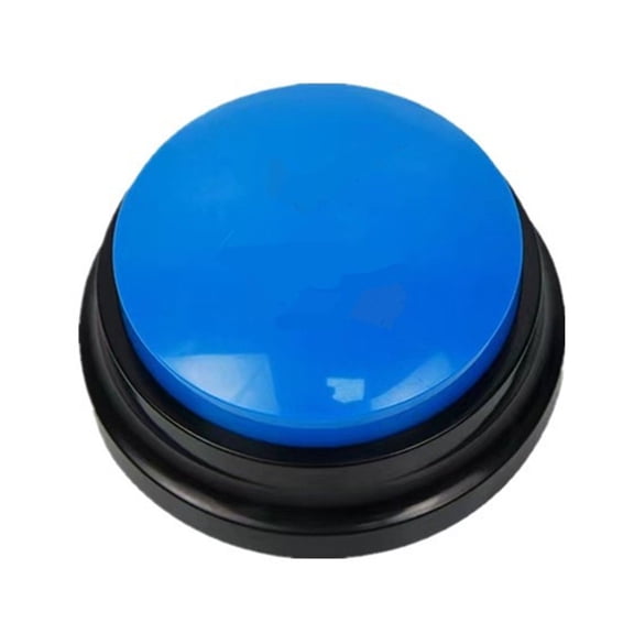 Pet Communication Button Dog Speaker Training Talking Toy Recording Sounder Squeeze Box Voice (1 Pack) Dark Blue