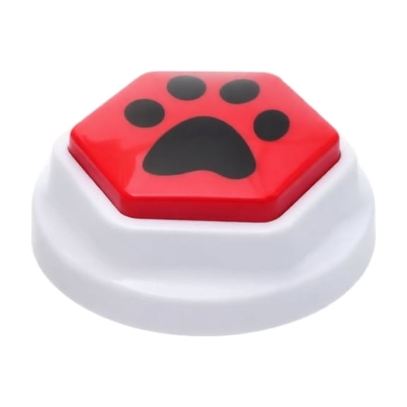 Pet Communication Button, Recordable Training Speaking Buzzer, Interactive Voice Learning Device for Dog Cat Behavior Training Communication