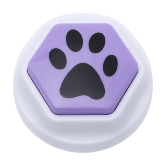 Pet Communication Buttons, Talking Training Tool Interactive Educational Buzzer Sound Recording Device Speech Learning Accessory Enhances Bond Relationship Dogs._Purple