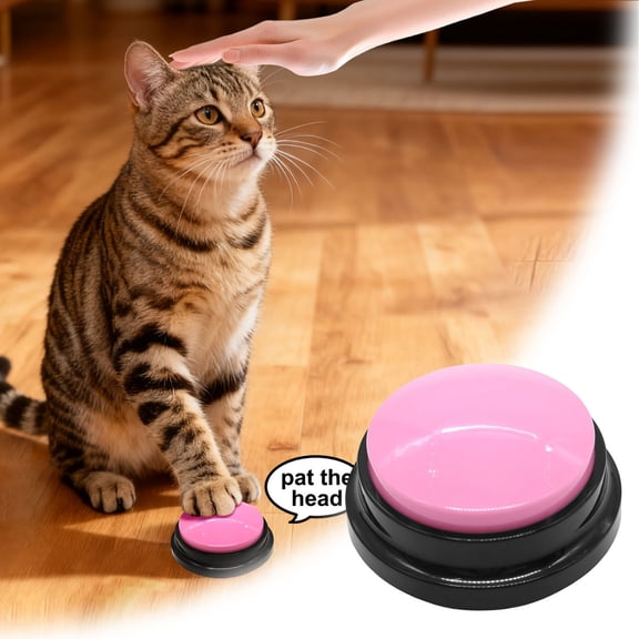 Pet Communication Buttons Voice Recording Training Device 30 Second Portable Sound Toy for Dog and Cat Teaching Games