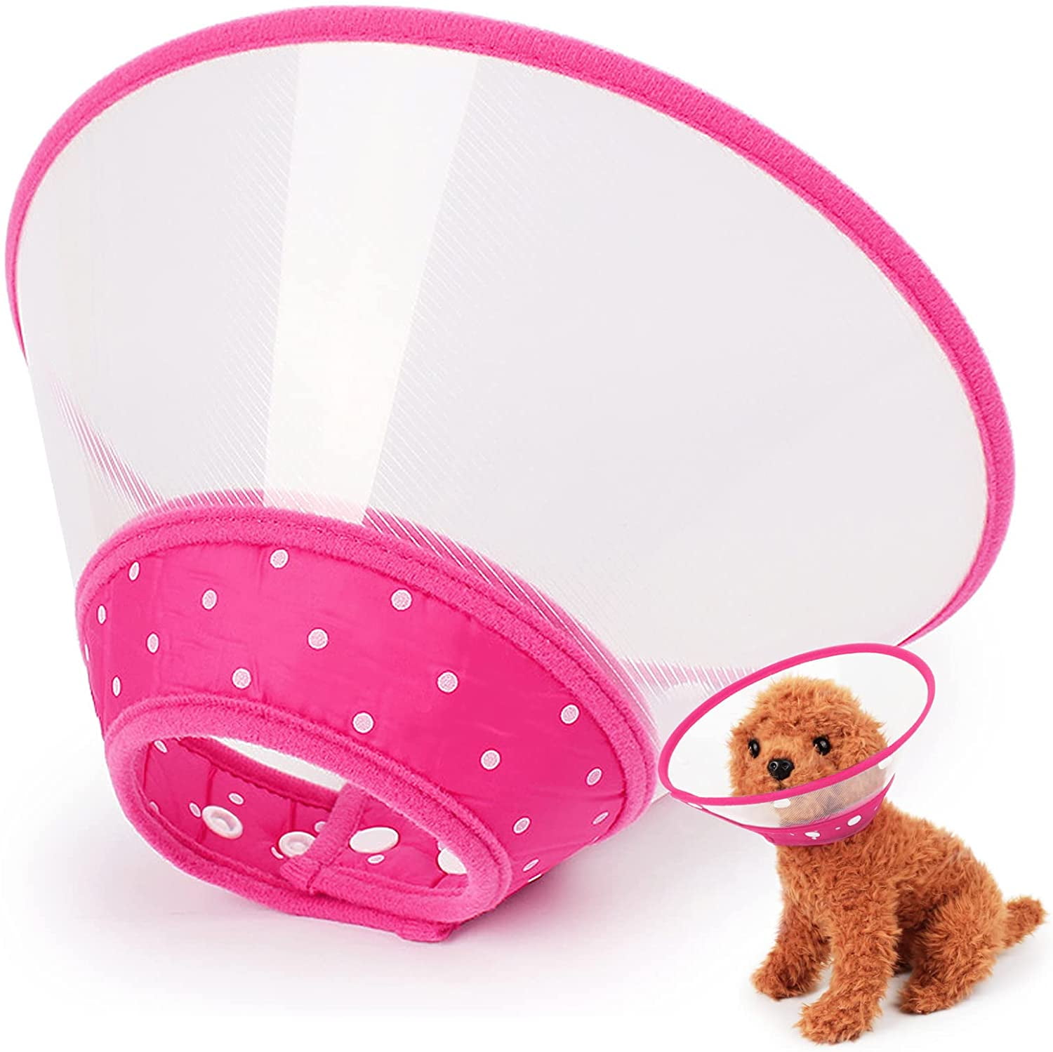 Pet Cone for Cats and Small Dogs, 3 Size Cat Cone Collar Adjustable 5.7