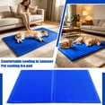 thumbnail image 1 of Pet Cooling Gel Mat for Dogs Cats, Summer Self Cooling Pad for Small Medium Pets, Machine Washable Ice Pad for Floor Sofa Crate, Blue Xxl Non Toxic Pet Cooling Mat for Indoor, 1 of 6