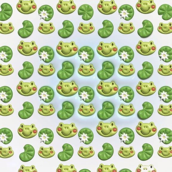 Pet Cooling Mat 40x30cm Gel Mat 3D Frog Print for Cats Dogs Soft Surface Non Slip Base Indoor Outdoor Use