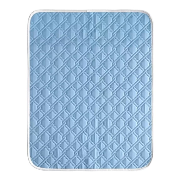 Pet Cooling Mat 47x31 Inch, Self-Chilling Gel Pad for Dogs Cats, No Ice Water Needed, Portable Summer Crate Mat, Indoor Outdoor