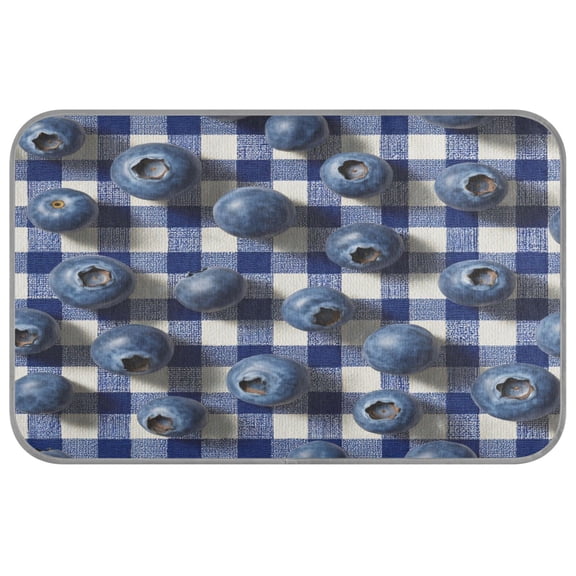 Pet Cooling Mat Breathable Ice Silk Dog Cooling Pad Foldable Summer Sleeping Mat Blueberry Plaid for Dogs & Cats,27.6Ć22in