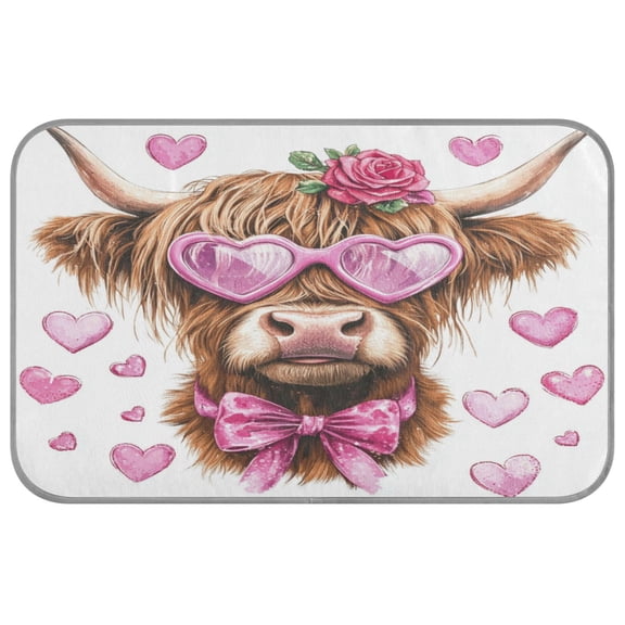 Pet Cooling Mat Breathable Ice Silk Dog Cooling Pad Foldable Summer Sleeping Mat Cow with Love Pattern for Dogs & Cats,27.6×22in