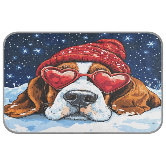 Pet Cooling Mat Breathable Ice Silk Dog Cooling Pad Foldable Summer Sleeping Mat Snow Basset Hound for Dogs & Cats,27.6×22in