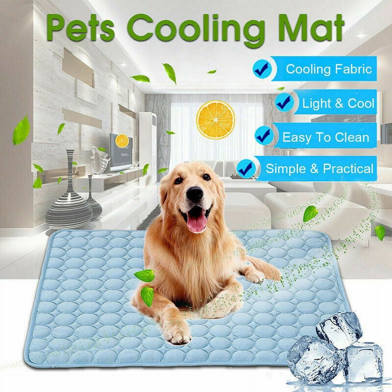 Arf Pets Pet Dog Self Cooling Solid Gel Mat Pad for Kennels, Crates and  Beds, 35 L X 23 W