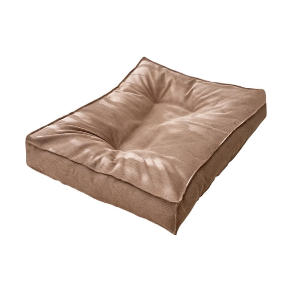 Pet Cooling Mat, Cooling Pad for Dog, Cooling Dog Bed, Large Washable Dog Bed, Waterproof Brown Summer Dog Rest Cushion, Vacuum Sealed Soft Padded Sleeping Pad for Indoor Floor,