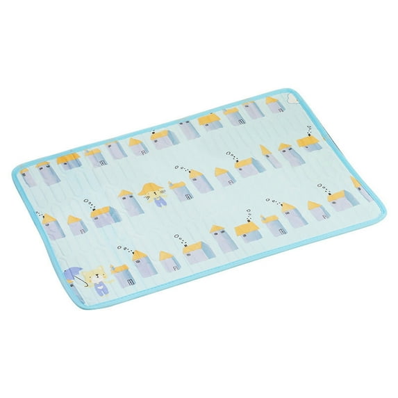 Pet Cooling Mat Cooling Pad Ice Silk Self Cooling Pet Mat Cooling Blanket Cooling Mat for Kennel Sofa Bed Floor Car Seats Mat 39.4x27.6in/27.6x19.7in/23.6x15.7in(Blue/M)