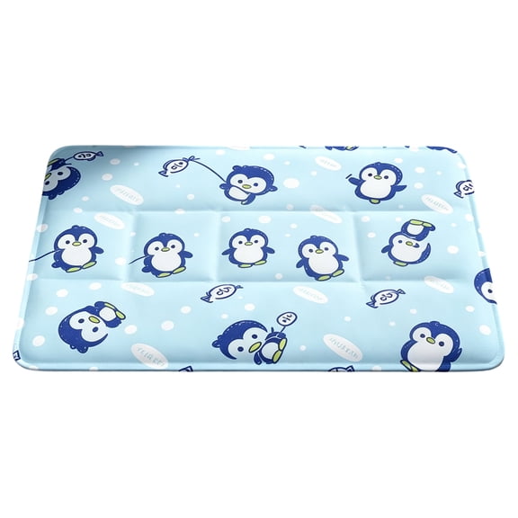 Pet Cooling Mat, Cute Penguin Printed Non-Toxic Gel Self Cooling Pad, 1 Pack Waterproof Pet Summer Sleeping Mat, for Dogs Cats Small Pets to Stay Cool Prevent Overheating on Hot Days