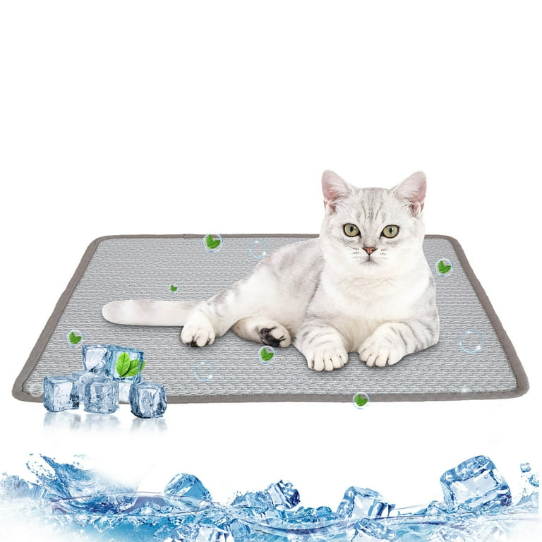 Pet Cooling Mat for Dogs Cats Ice Silk Dog Cooling Mats Cooling Mat Pad for Dogs Cats Summer Dog Cooling Pads Dog Crate Mat Cat Cooling Mat