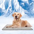 thumbnail image 1 of Pet Cooling Mat for Dogs, Medium Reusable Dog Home Mat Extra Large Easy-Fold Pet Cool Pad for Home Travel, Self Cooling Pad for Cats in Hot Summer Cool Pad for Dogs (Grey, 110 * 80cm), 1 of 4
