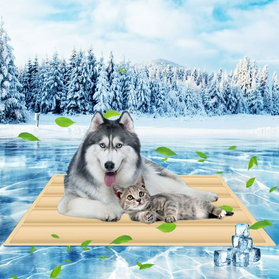 Pet Cooling Mat, Ice Gel Cushion for Dogs & Cats, Summer Cool Pad with Thickened Pressure Material, Waterproof Pet Bed, Portable Foldable Dog Cat Cooling Mat