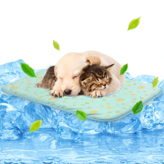 Pet Cooling Mat - Ice Silk Cooling Mat for Dogs & Cats, Portable & Washable Pet Cooling Blanket, Car Seats, Beds and More in Summer, Keep Pet cool from Heatwave( 16’’ x 20’’)