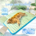 thumbnail image 1 of Pet Cooling Mat, Pet Cooling Mat for Cats, Cooling Mat for Dogs, Dog Cooling Pad, Striped Breathable Summer Sleeping Pad, Non-Slip Base, Water Resistant Surface for Indoor and, 1 of 9