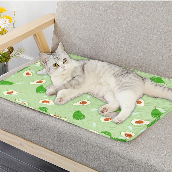 Pet Cooling Mat, Reusable Water Absorbent Washable Dog Cat Pee Pad, Non-Slip Quilted Sleeping Cushion for Small Medium Dogs Cats Kittens Puppies, Indoor Crate Sofa Floor Training Pet Blanket